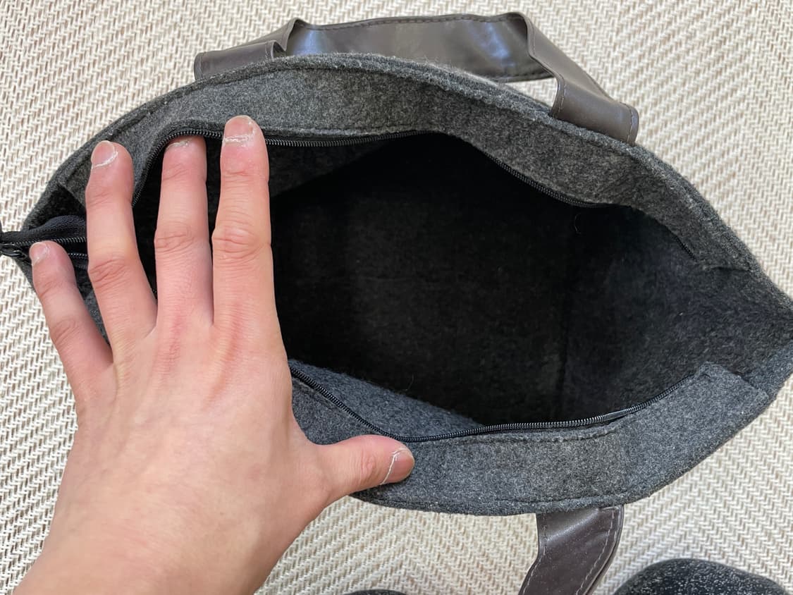 파드칼레 도트 패턴 울 토트백 J03967 상품이미지4