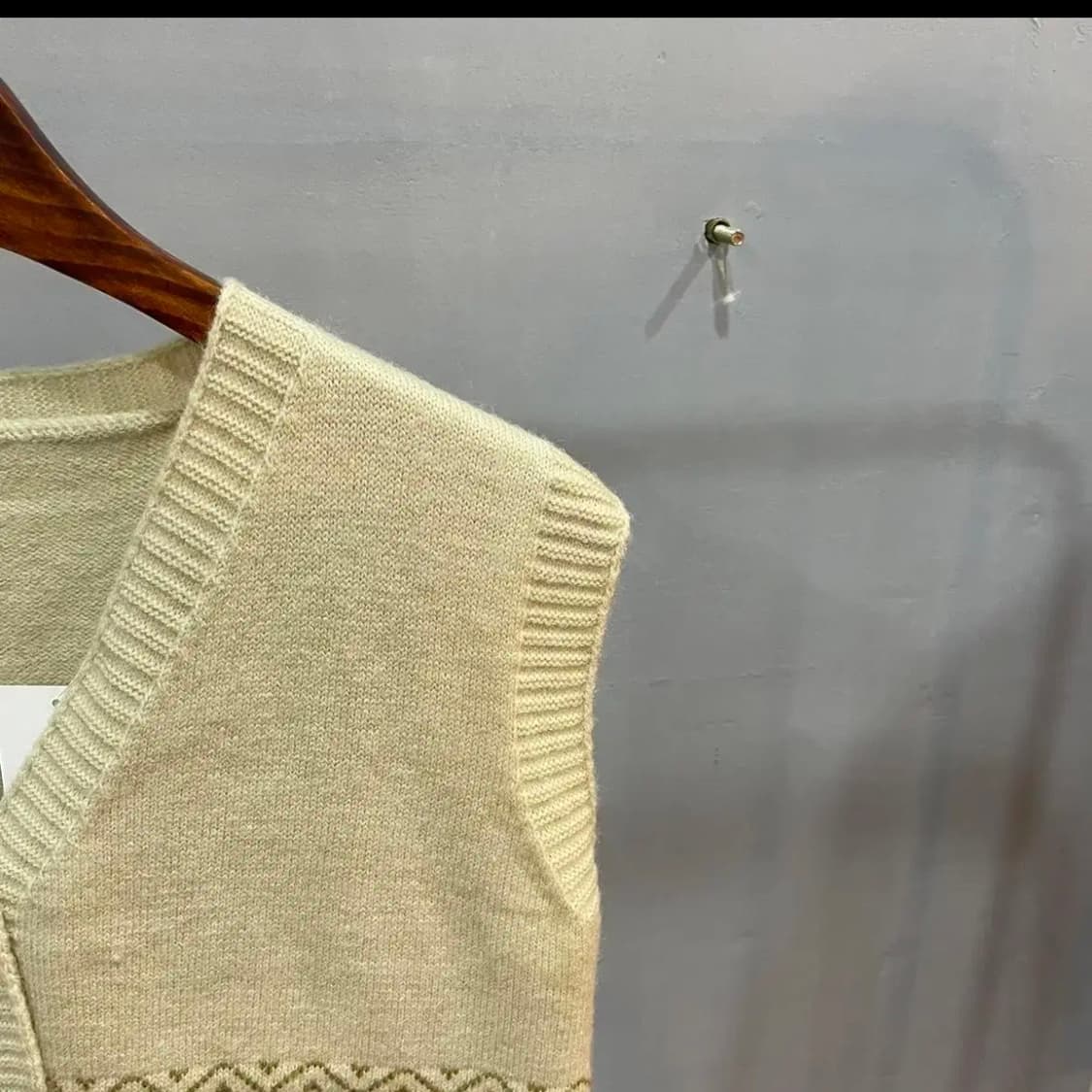 빈티지 하트 조끼 크롭 가디건 상품이미지7