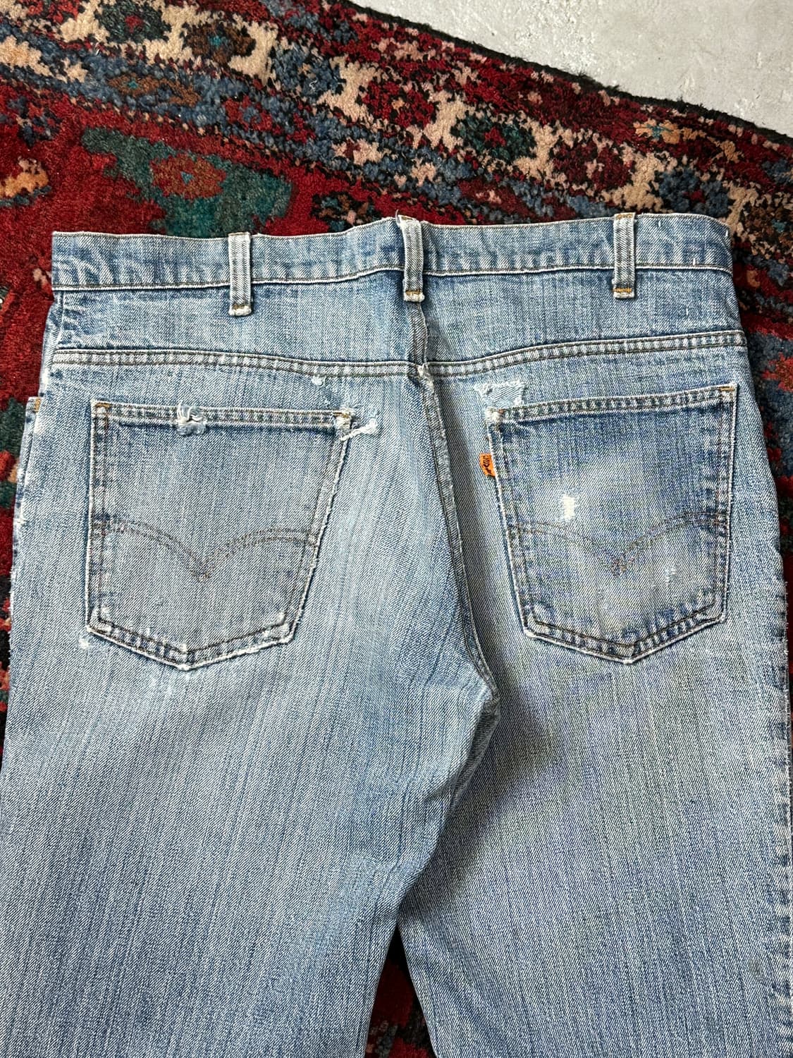 70's USA Made 빈티지 리바이스 684 벨바텀 부츠컷 데님 상품이미지6