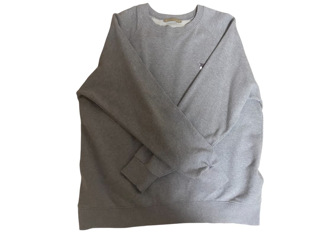 메종키츠네 더블 헤드 패치 맨투맨 그레이 L 상품이미지2