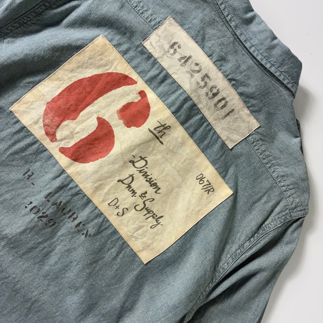 Polo  데님앤서플라이 랄프로렌 샴브레이 데님 워크 셔츠 상품이미지4