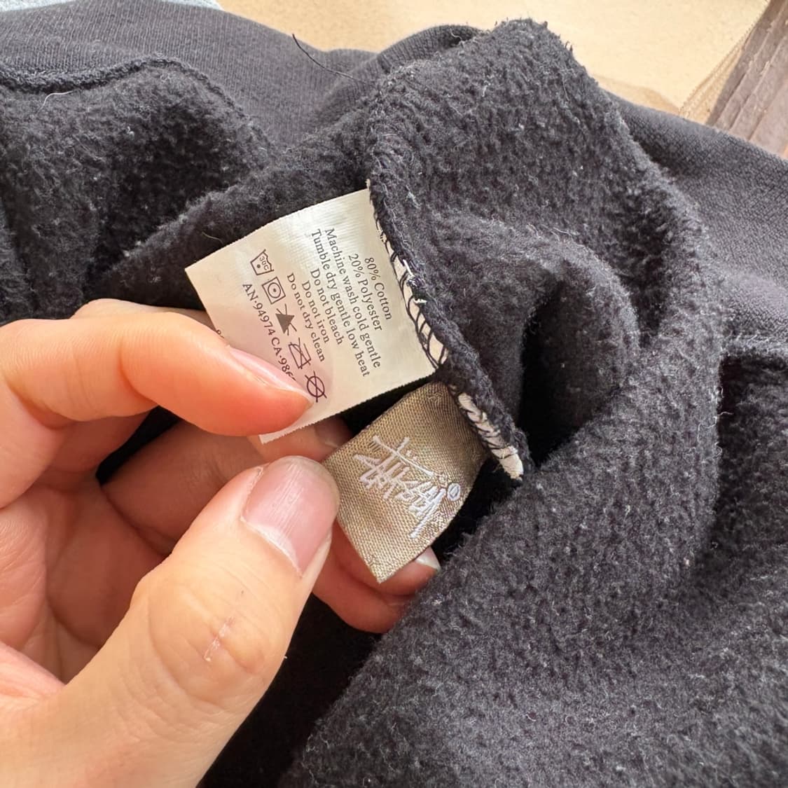 스투시 정품 인터네셔널 트라이브 블랙 후드티 상품이미지8