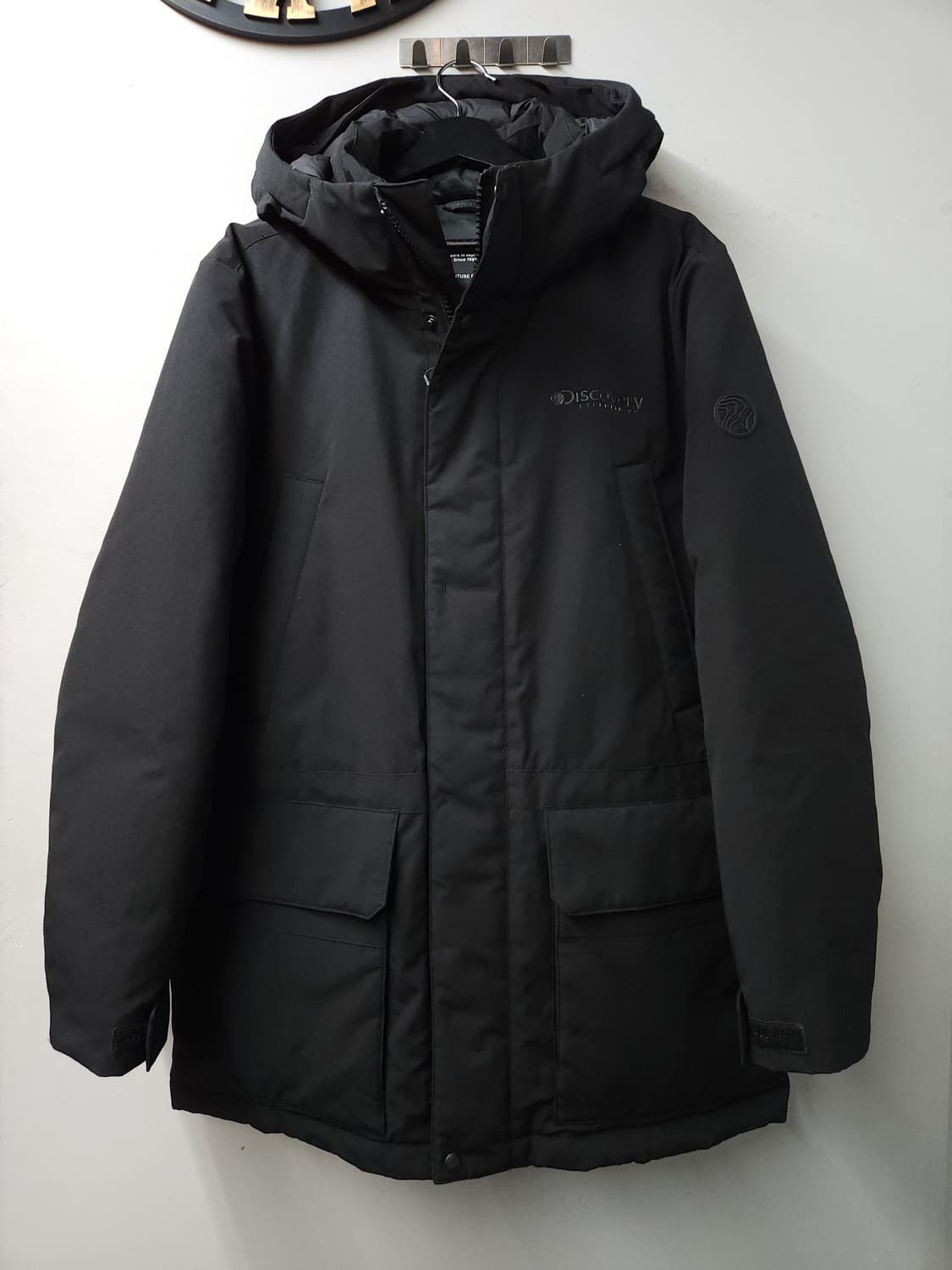 디스커버리 덕다운 하프 패딩 상품이미지1