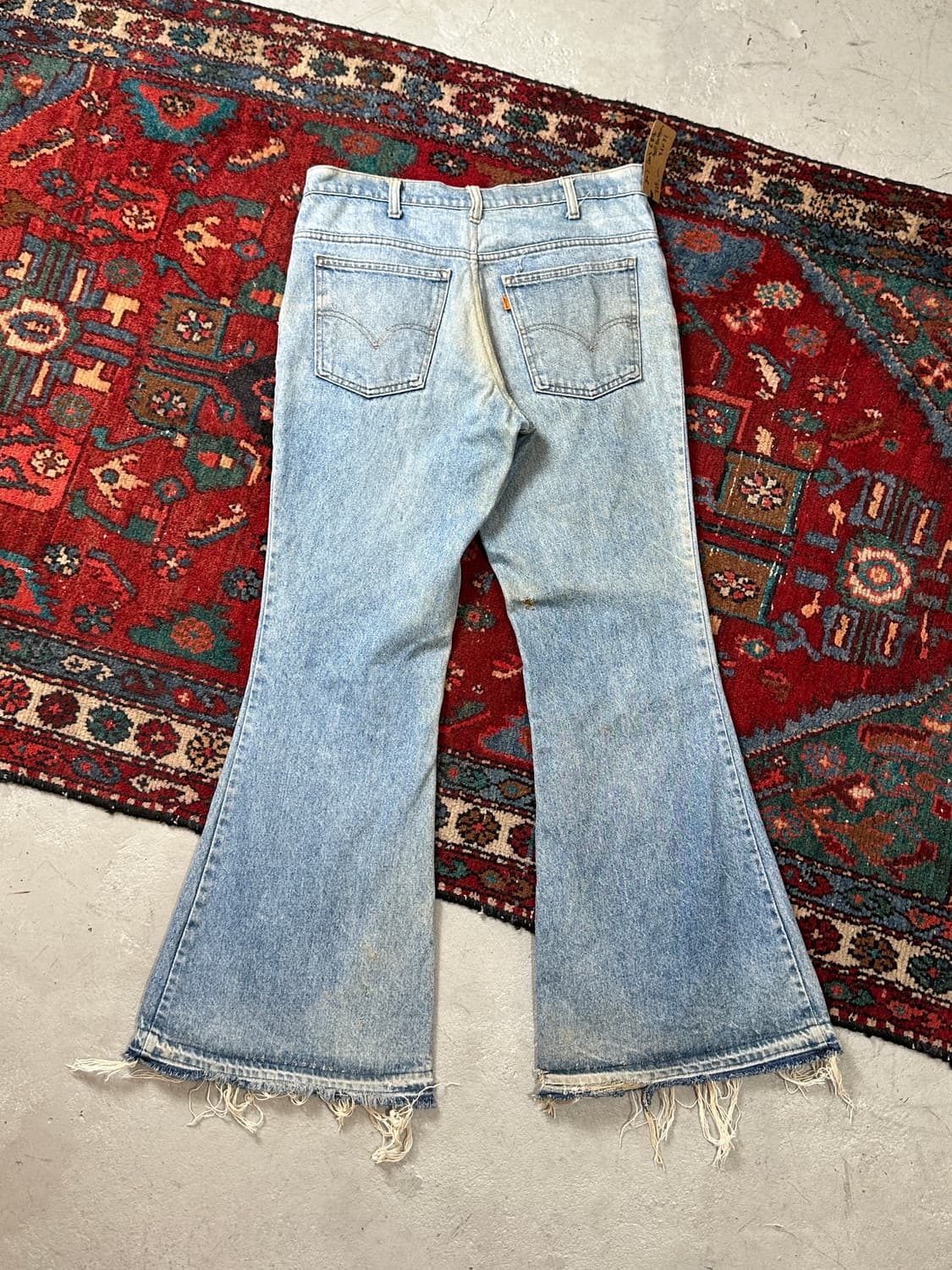 80's USA Made 빈티지 리바이스 684 벨바텀 부츠컷 데님 상품이미지4