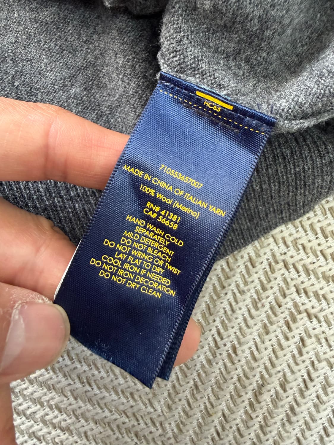 정품) 폴로랄프로렌 남성 엘보가죽 가디건 M  상품이미지8