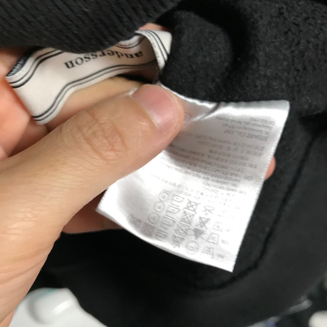 앤더슨벨 시그니처 빅로고 후드티 상품이미지5