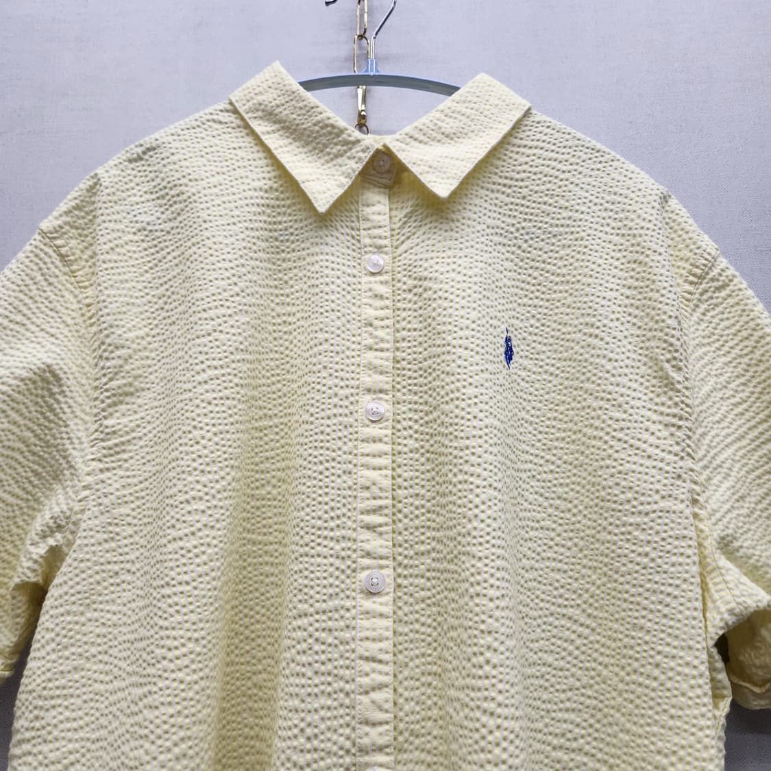 U.S폴로 로고 시어서커 반팔셔츠 110(XL) 상품이미지2