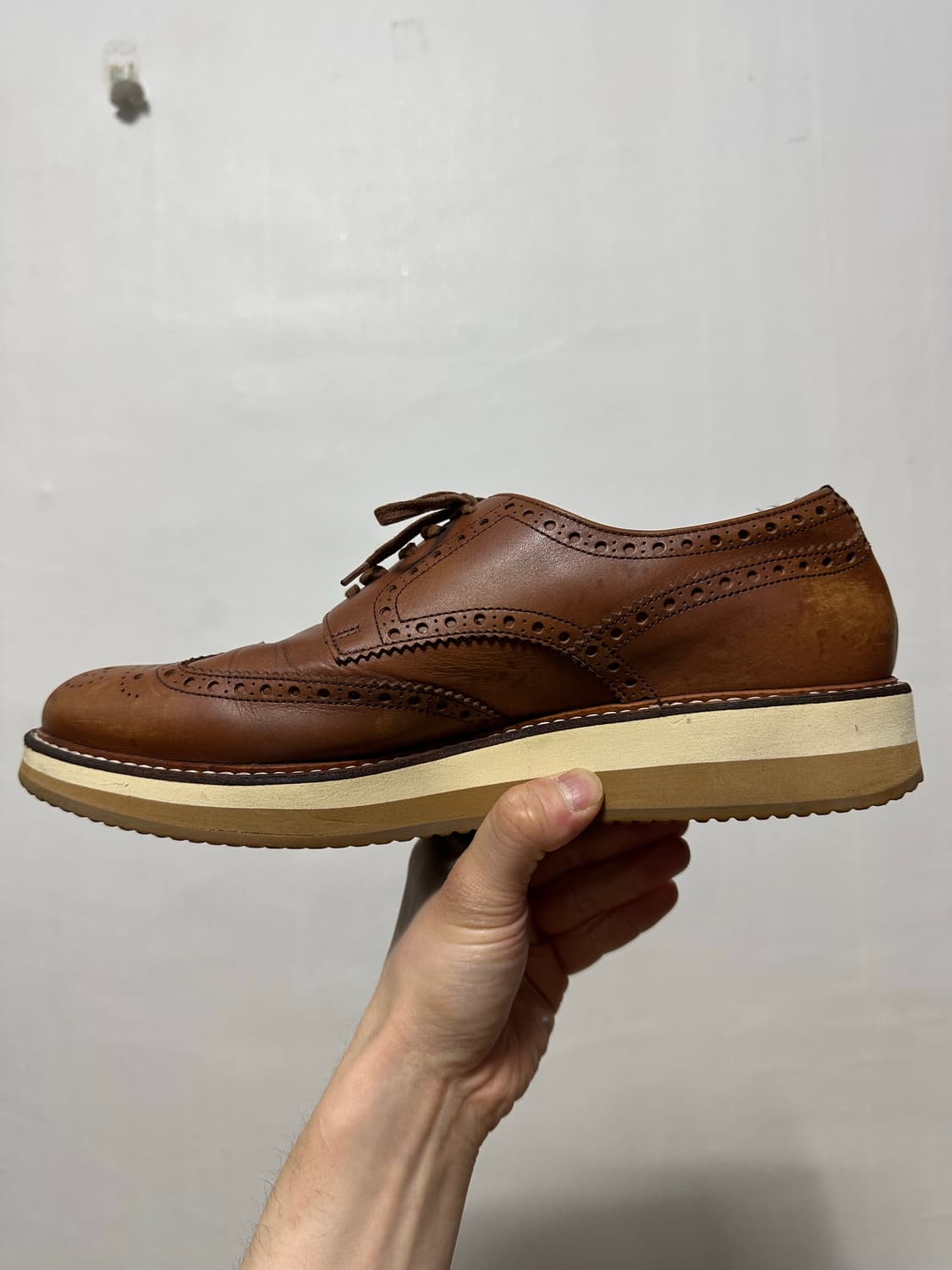 프라다 레이스업 윙팁 상품이미지5