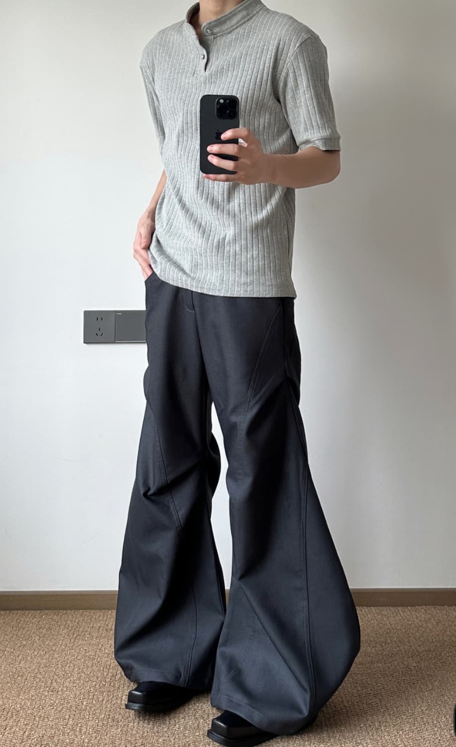 비액세스 bladed flare pants 상품이미지1