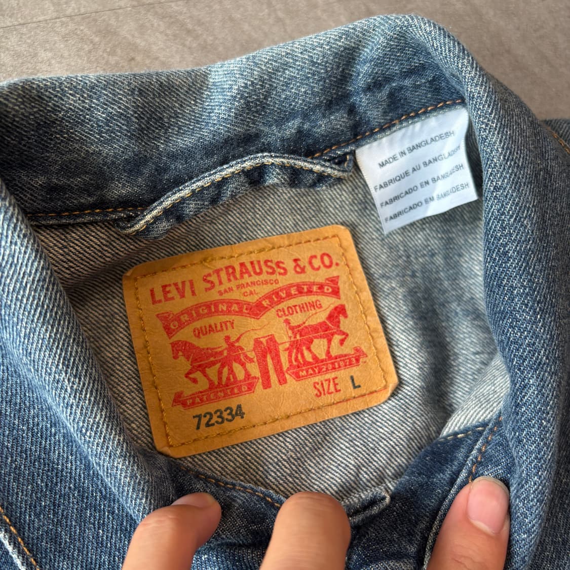 리바이스 정품 청 데님 자켓  상품이미지5