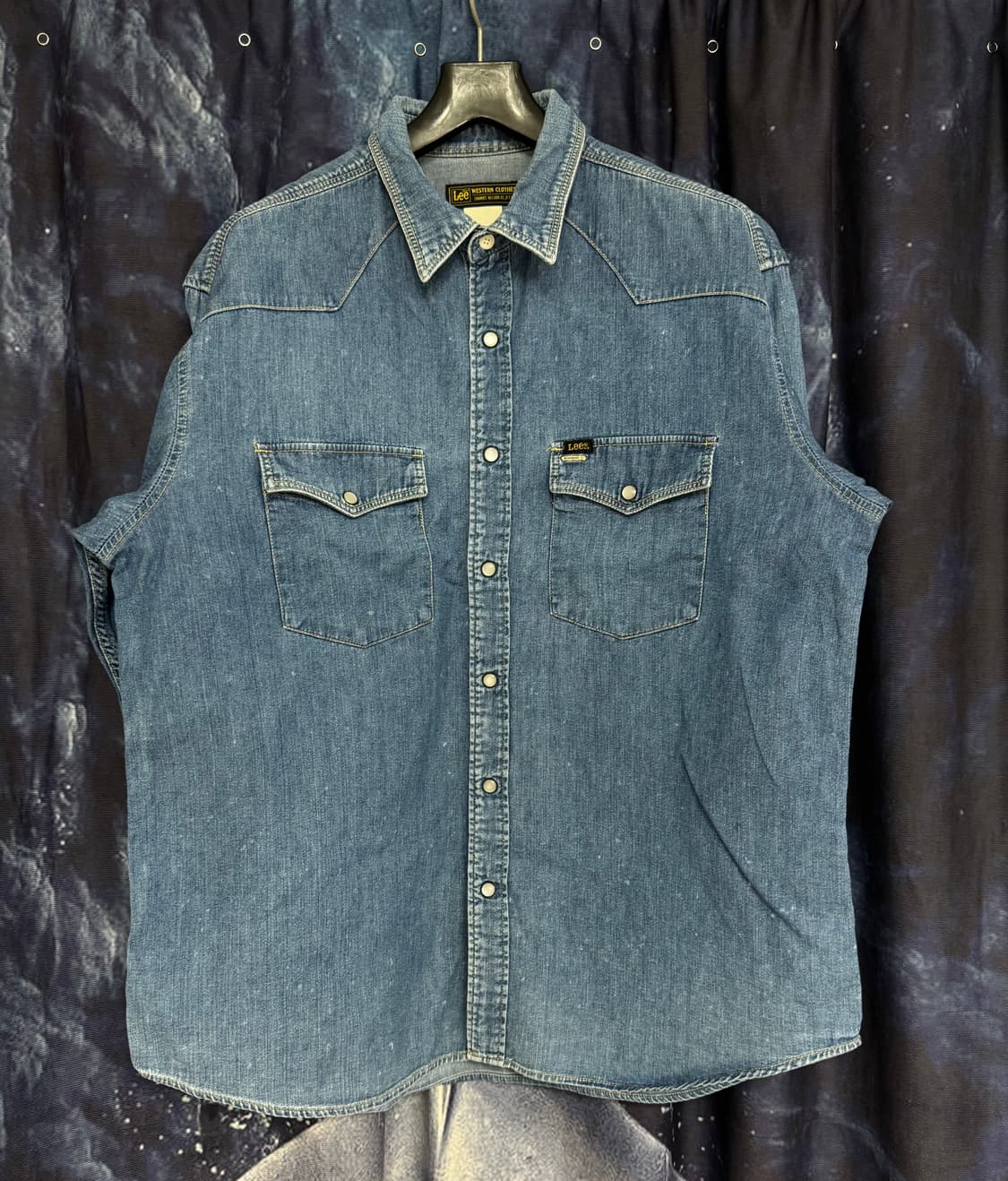 80s lee 리 웨스턴 데님셔츠 L 상품이미지1