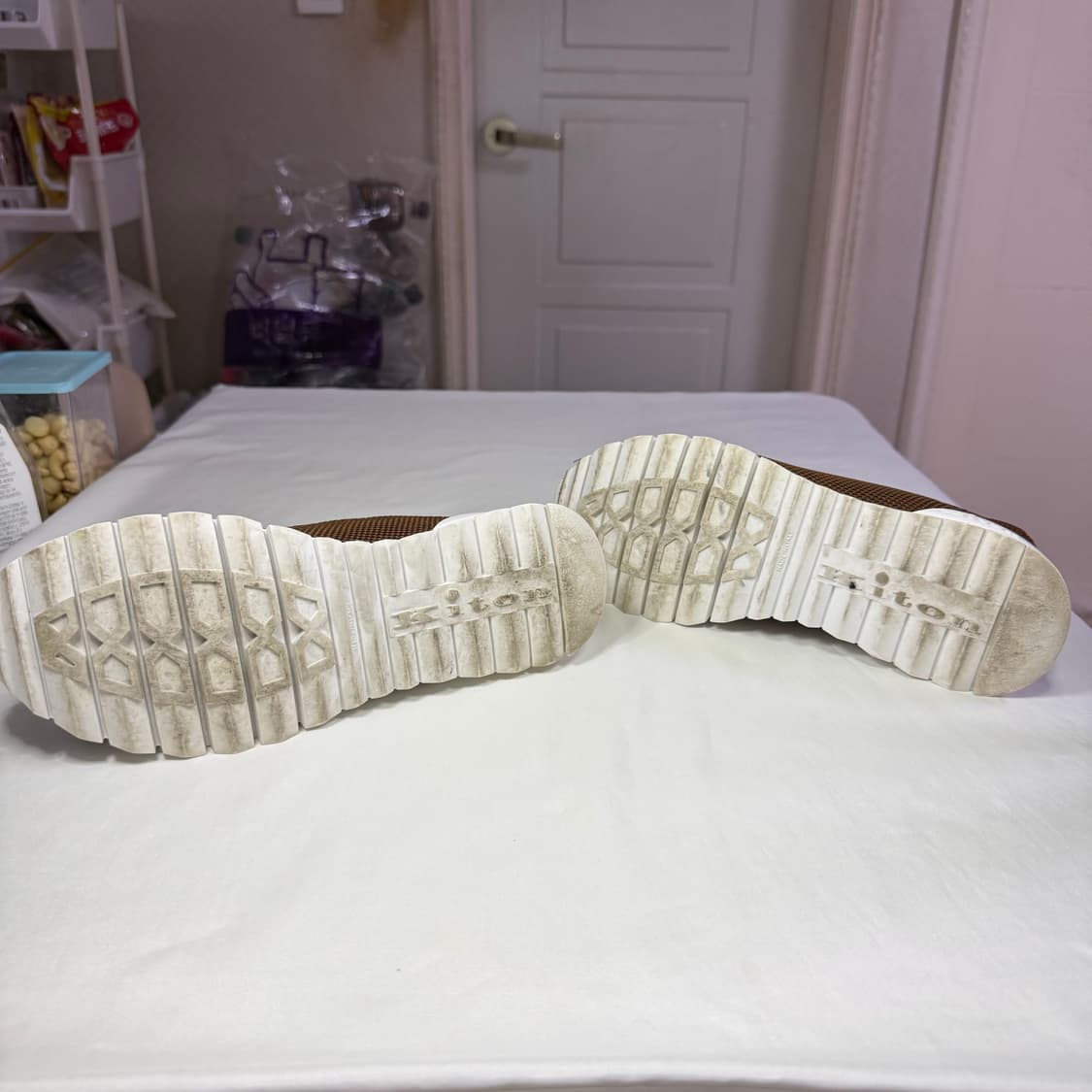 키톤 니트 핏 러닝 슈즈 스니커즈 브라운 상품이미지9