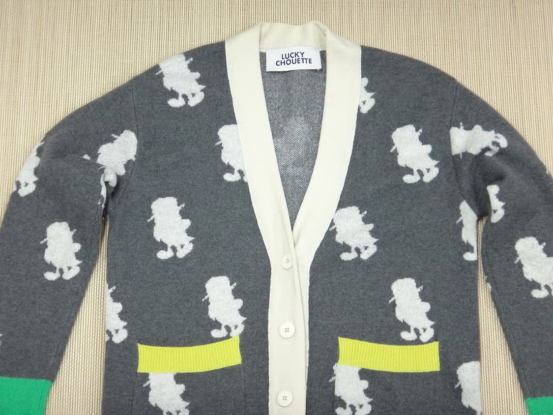 (FREE) 럭키슈에뜨 YO 슈에뜨 컬러블록 가디건 상품이미지4