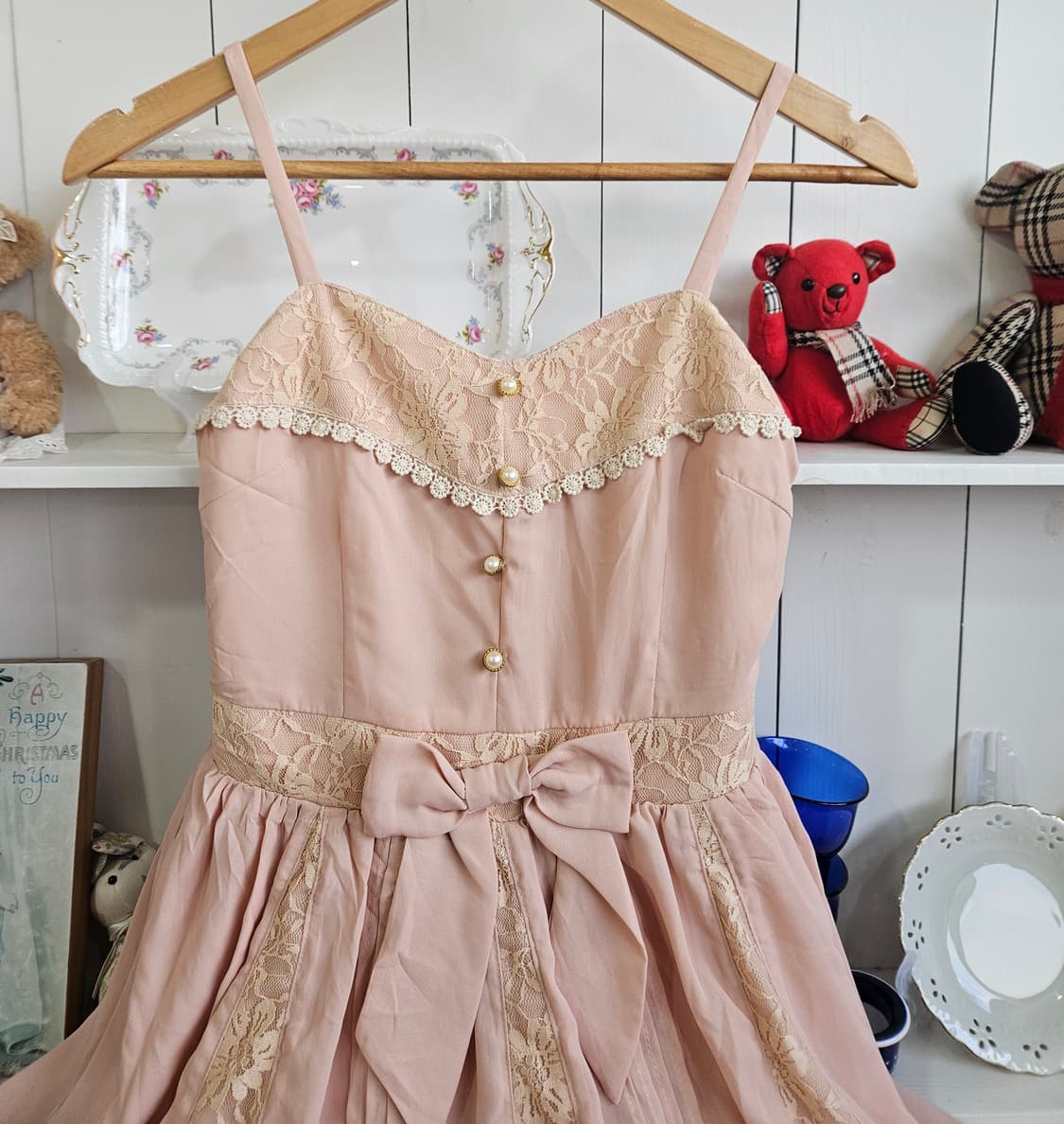 앙크루즈(Ank Rouge)  레이스 리본 원피스 상품이미지2