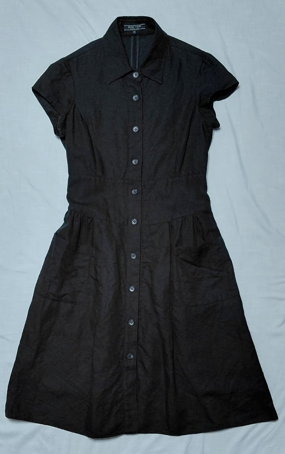DUAL VIEW 린넨 텐셀 혼방 셔츠 원피스 (40사이즈/M) 상품이미지2