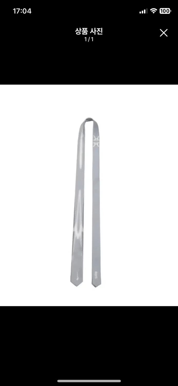 오호스 그레이 넥타이 상품이미지1