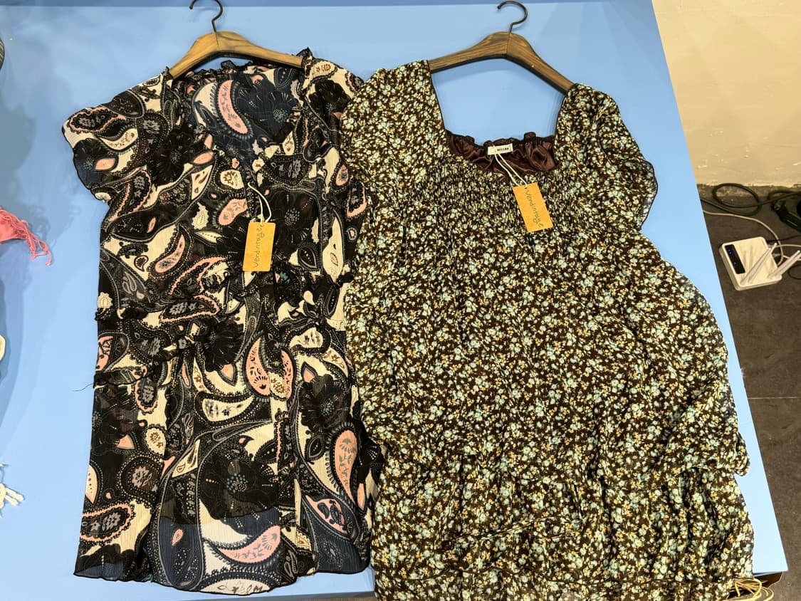 일본빈티지 쉬폰블라우스 원피스 일괄8장 상품이미지2