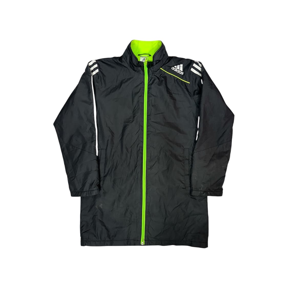 아디다스 블랙 빅 로고 화이트 삼선 바람막이 자켓  상품이미지5