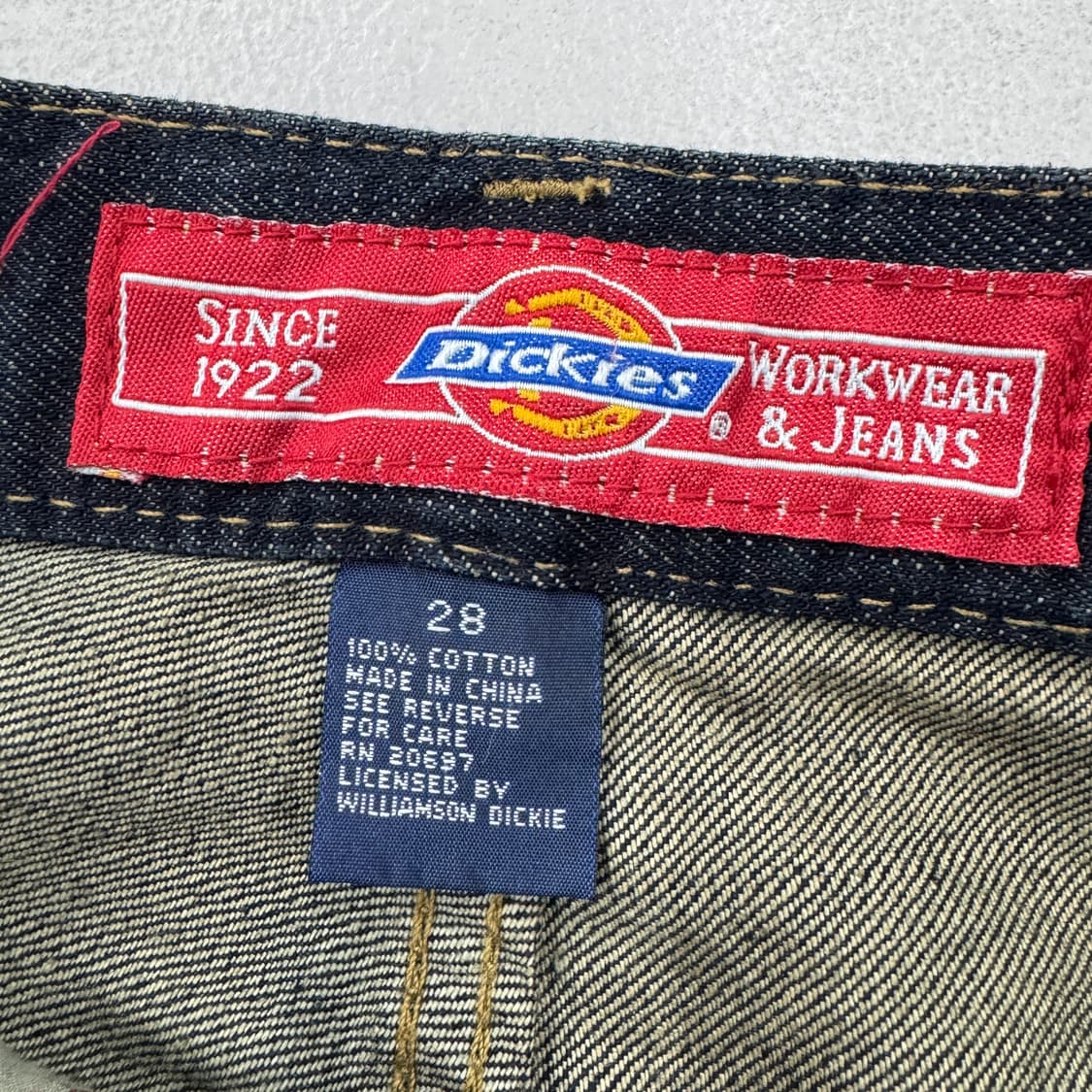 디키즈 올드스쿨 와이드 데님팬츠 상품이미지7