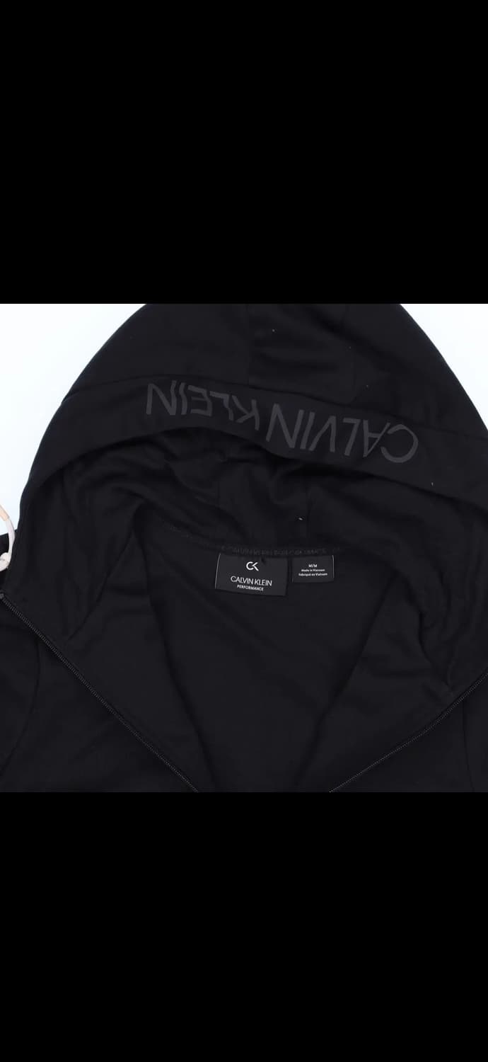 캘빈클라인 여성 블랙 후드집업 1212H1 상품이미지3