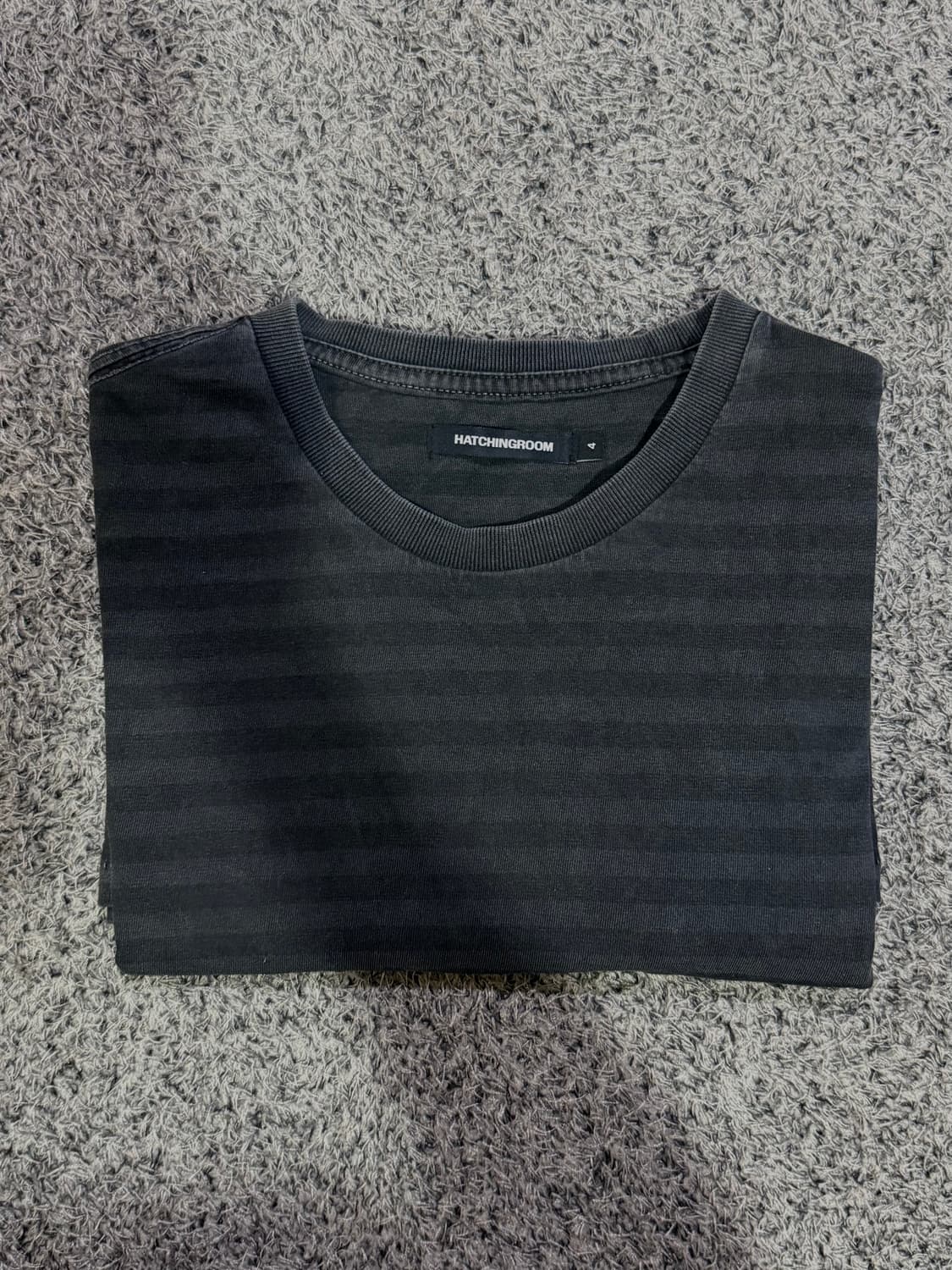 해칭룸 빈티지 스트라이프 티 차콜 4 상품이미지6