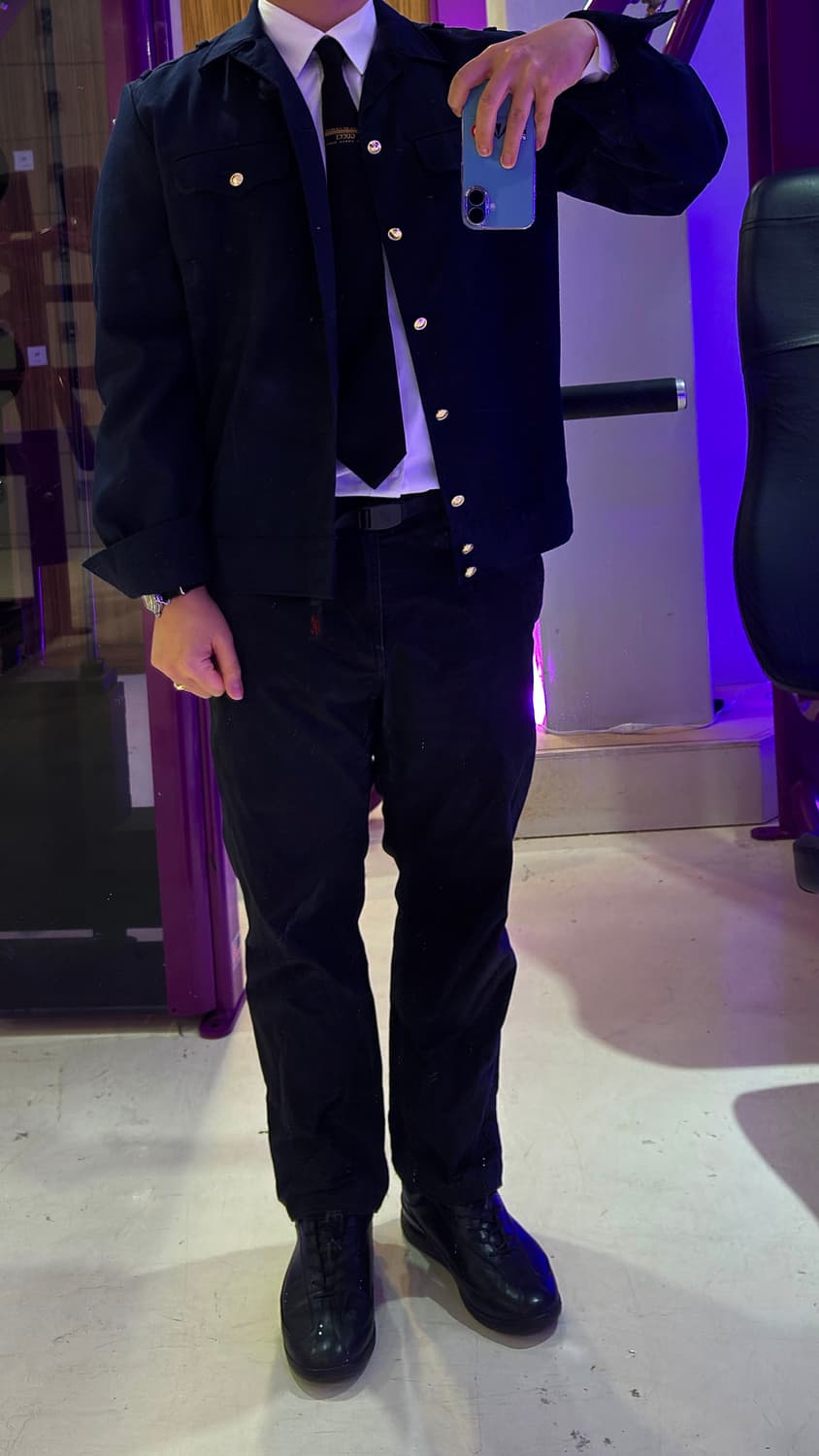 소련 해군 1991년 보급 네이비 금장 블레이저 자켓(105) 상품이미지2