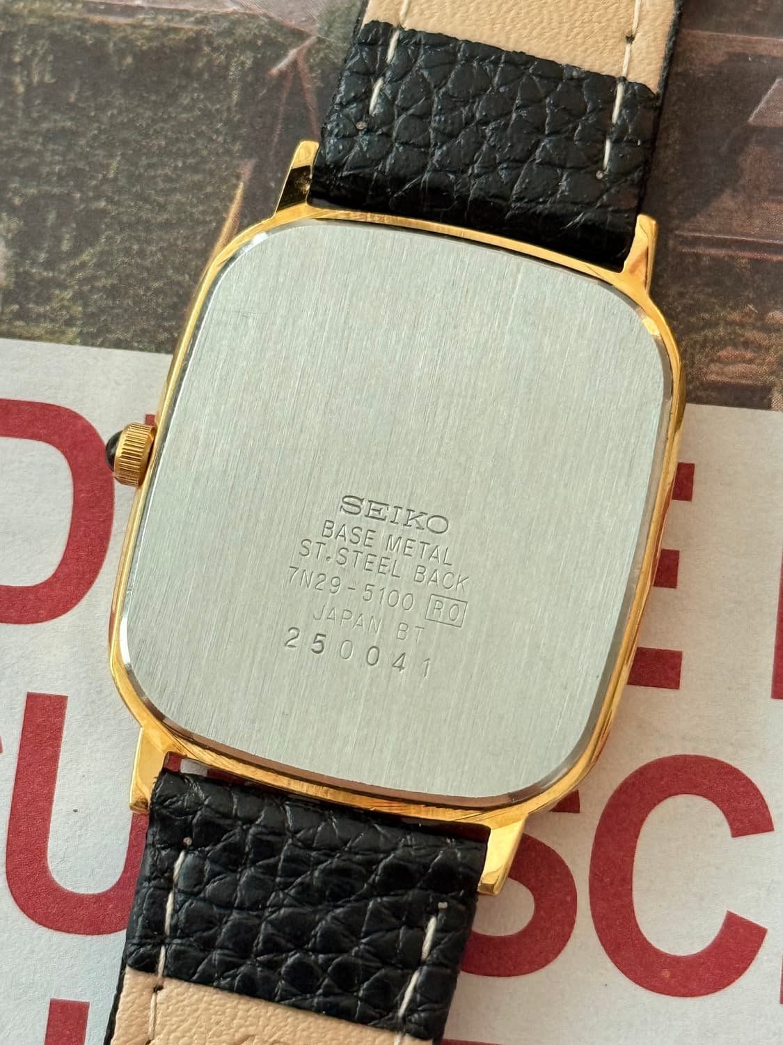 Seiko 세이코 스노우 플래이크 스퀘어 쿼츠 상품이미지5