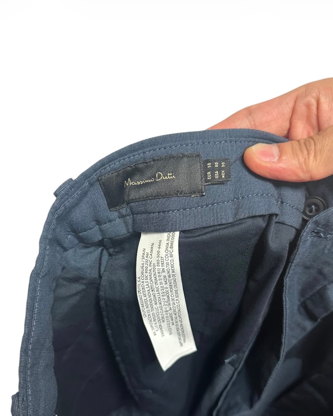 (새상품)마시모두띠(Massimo Dutti) 릴렉스핏 네이비 치노팬츠 상품이미지7