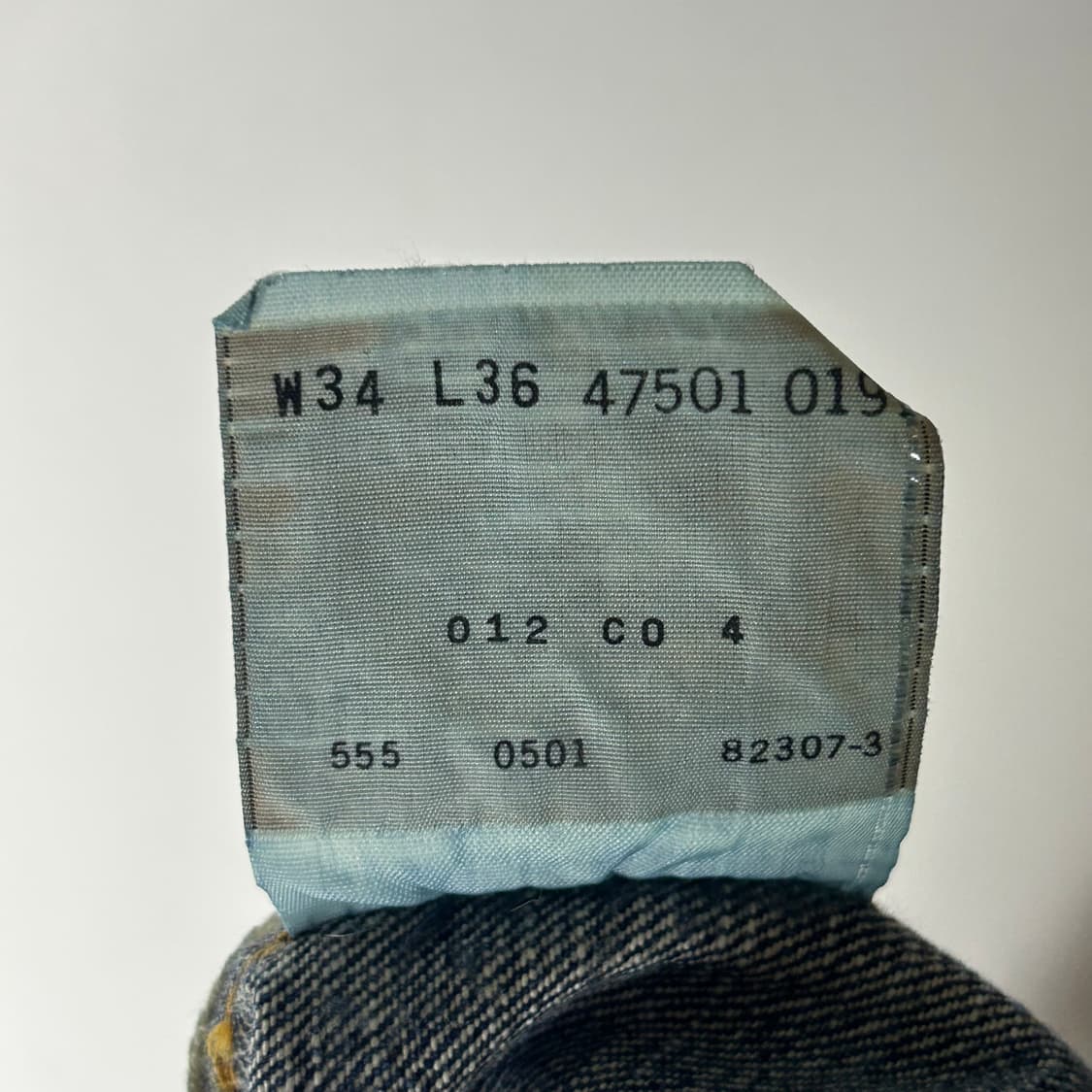 [Levi's] 00s 리바이스 발렌시아제 555공장 501xx 데님팬츠 상품이미지6