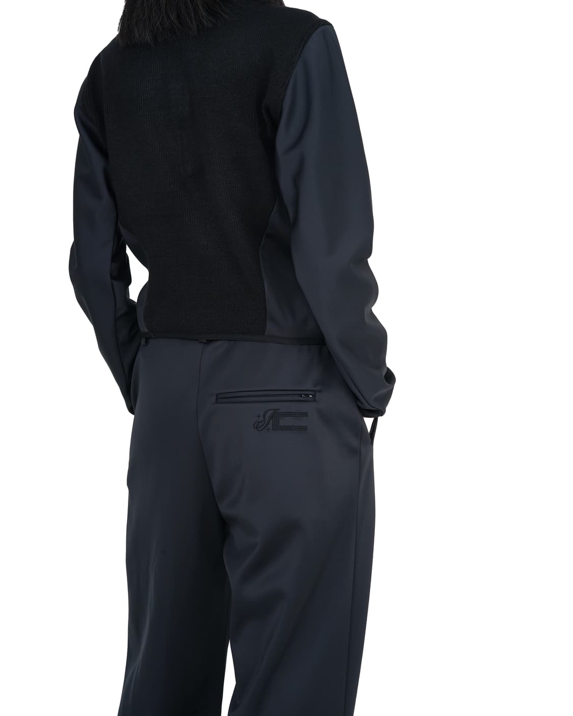3) AW25 zip trousers 블랙컬러 상품이미지2