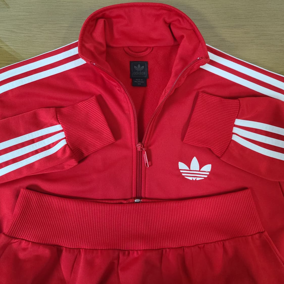 (XL105)00s유럽/독일 OG 구형 아디다스 파이어버드 레드 트랙탑 상품이미지6
