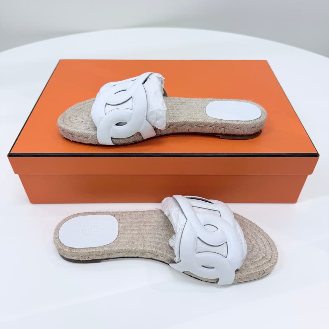 [미사용/230] 에르메스 파모사 에스파듀 나파 여성 샌들 슬리퍼 상품이미지4