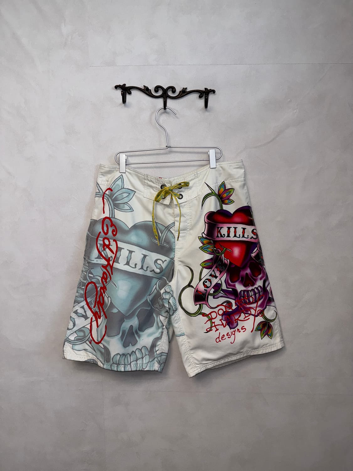 Ed Hardy oldschool punk skull swim pants 상품이미지1