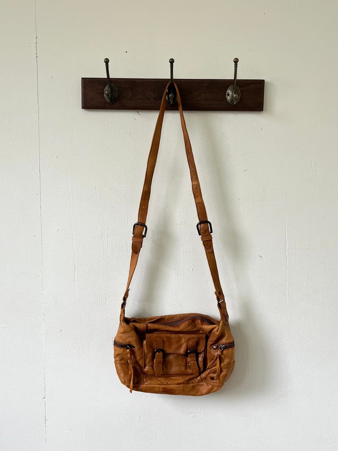 90’s go9 헌팅가죽 크로스백 상품이미지1