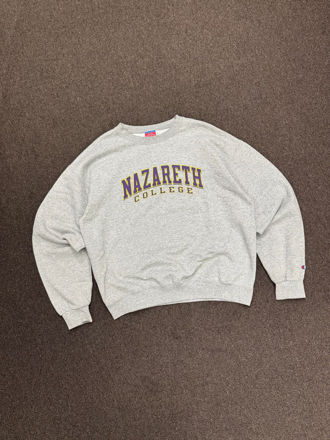 L)챔피온 빈티지 NAZARETH 프린팅 그레이 스웻셔츠(핀홀) 상품이미지3