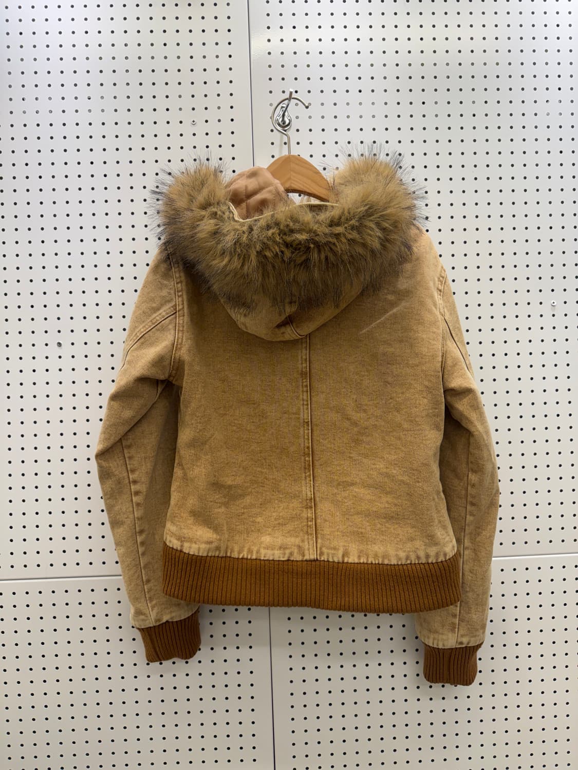 퍼 트리밍 후드 워싱 코튼 점퍼  상품이미지3