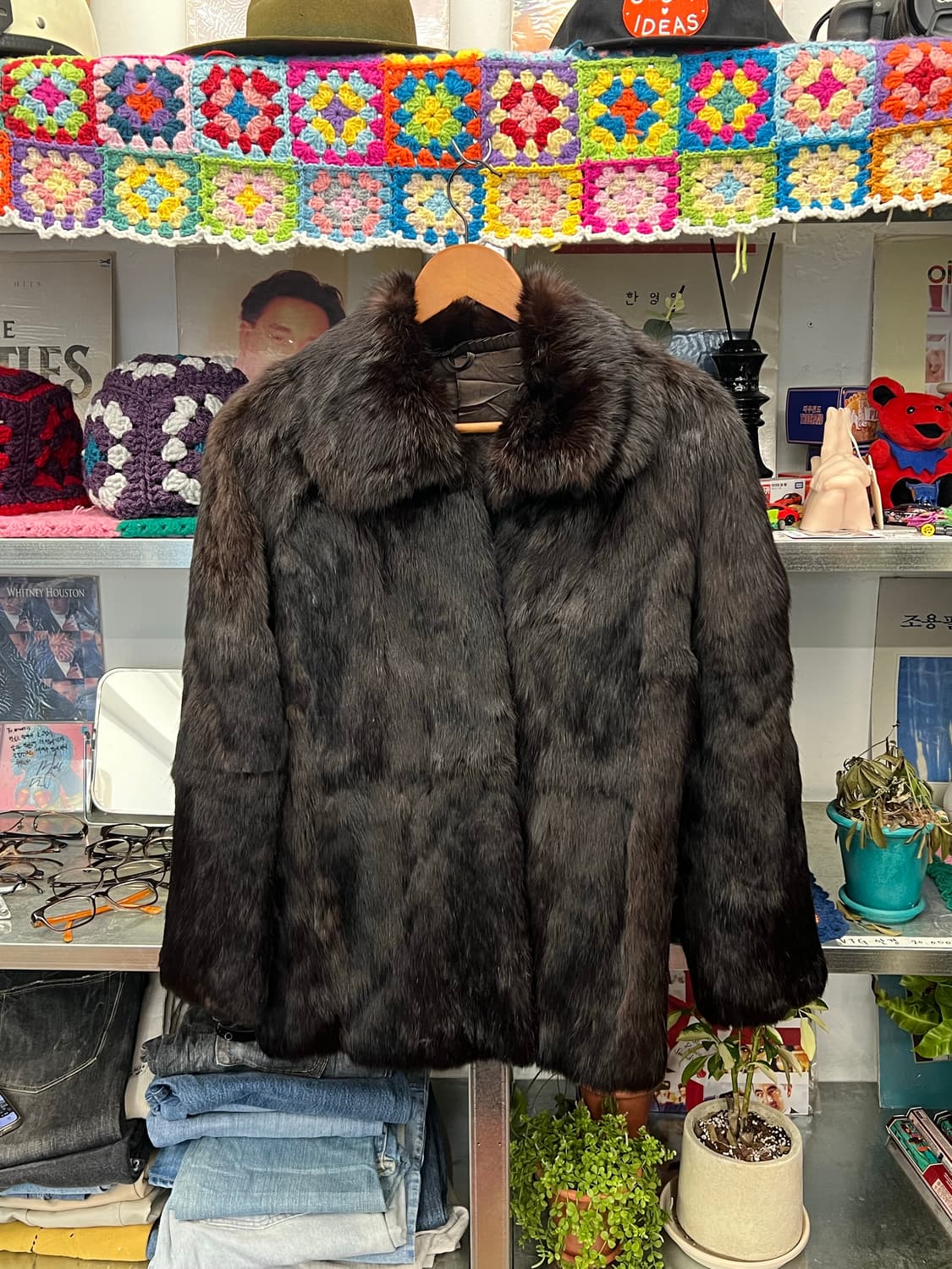 80s Vintage Japanese Rabbit Fur Jacket  상품이미지1