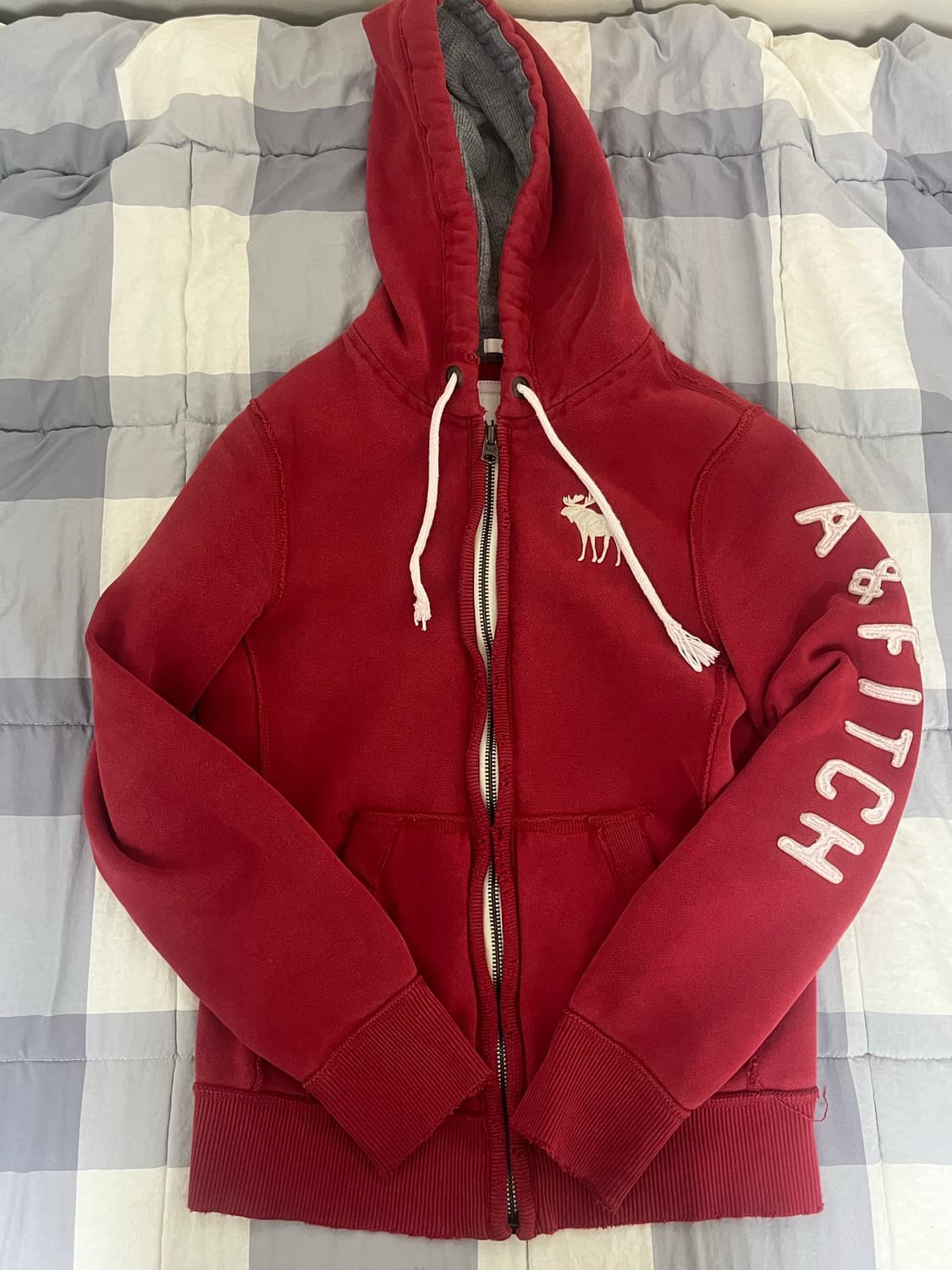 아베크롬비 레드 후드  상품이미지2