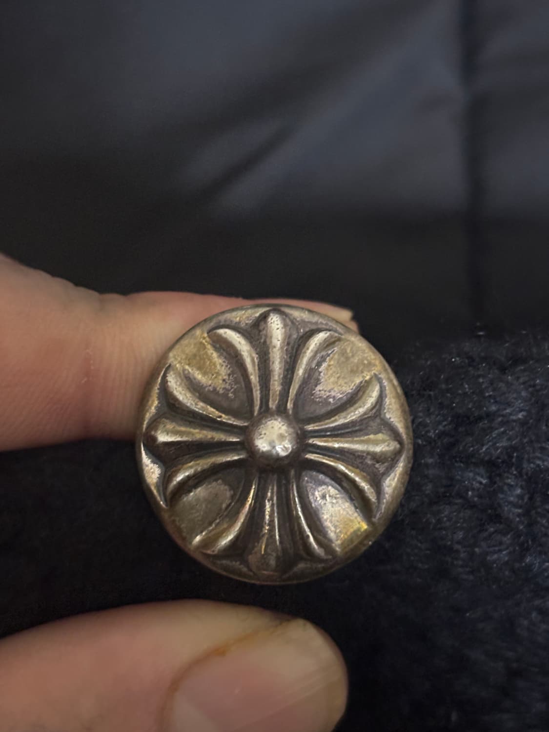 크롬하츠 크로스 레더 패치 비니 상품이미지3