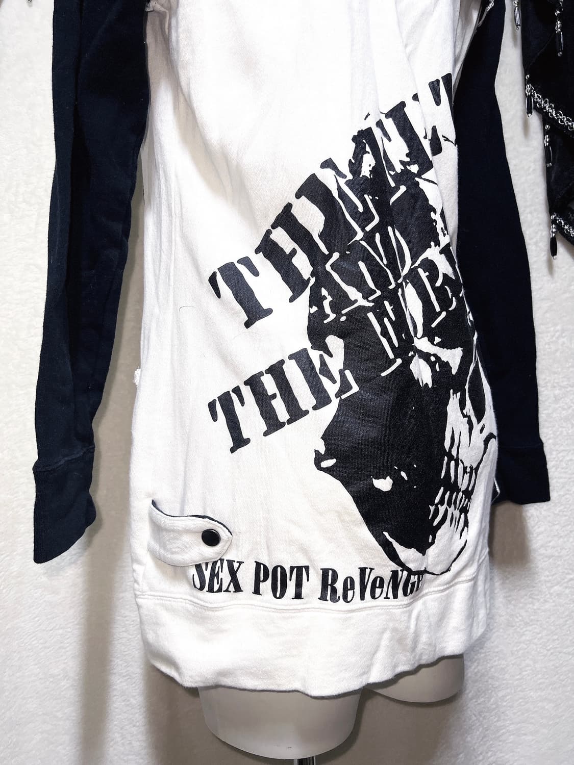 섹스팟리벤지 고스펑크 스컬 y2k 그런지 후드집업 자켓 emo 서브컬쳐 상품이미지8