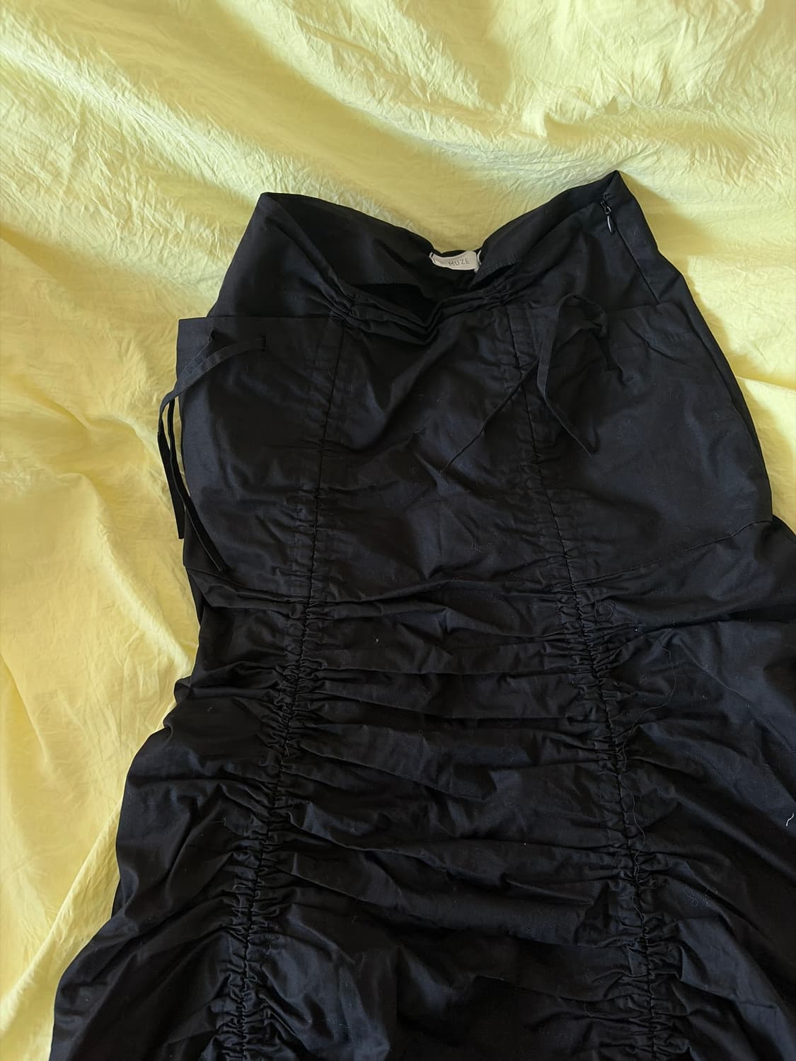 코튼 셔링 롱스커트 상품이미지2