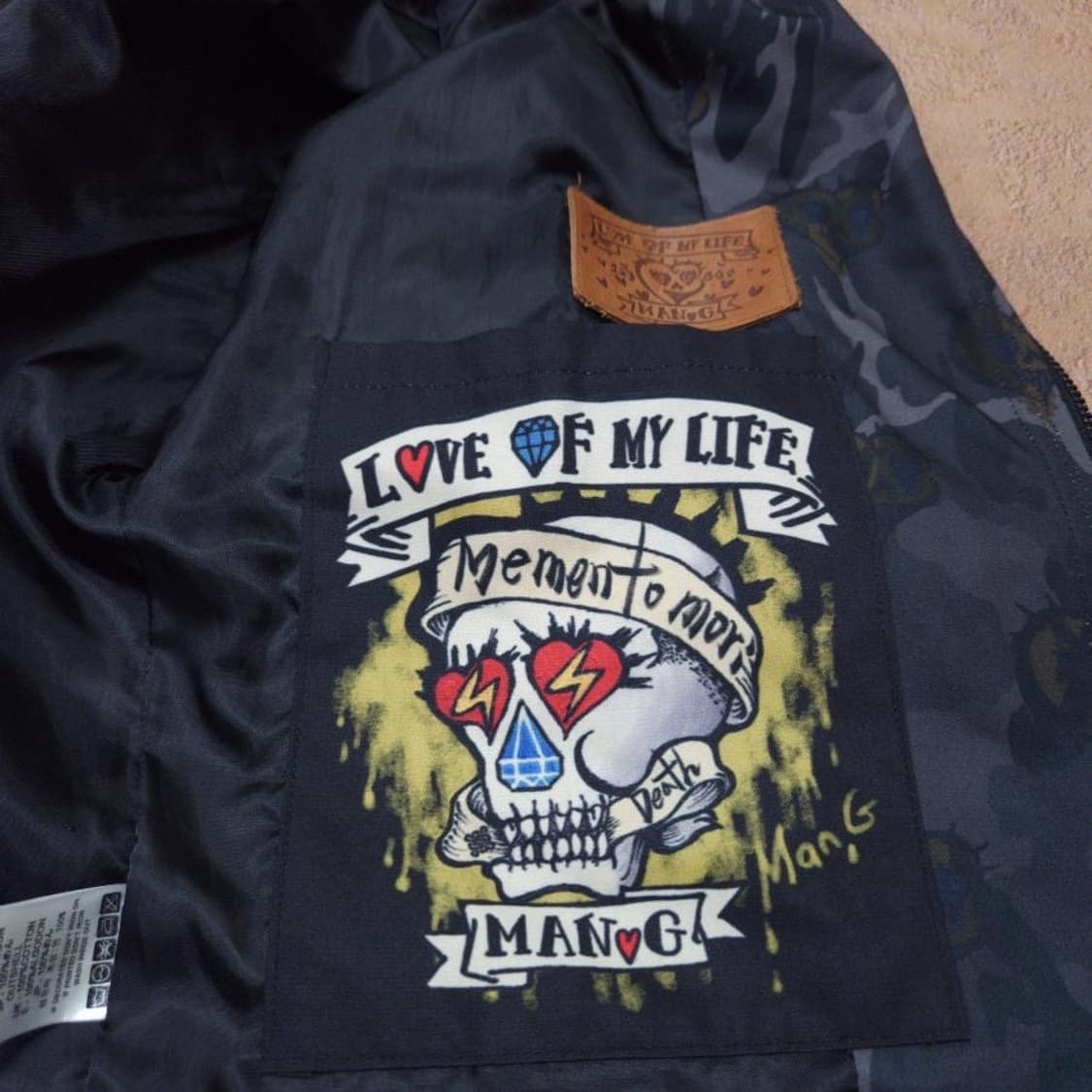 바배) 그라피스트 만지 스컬패턴 자켓 상품이미지5