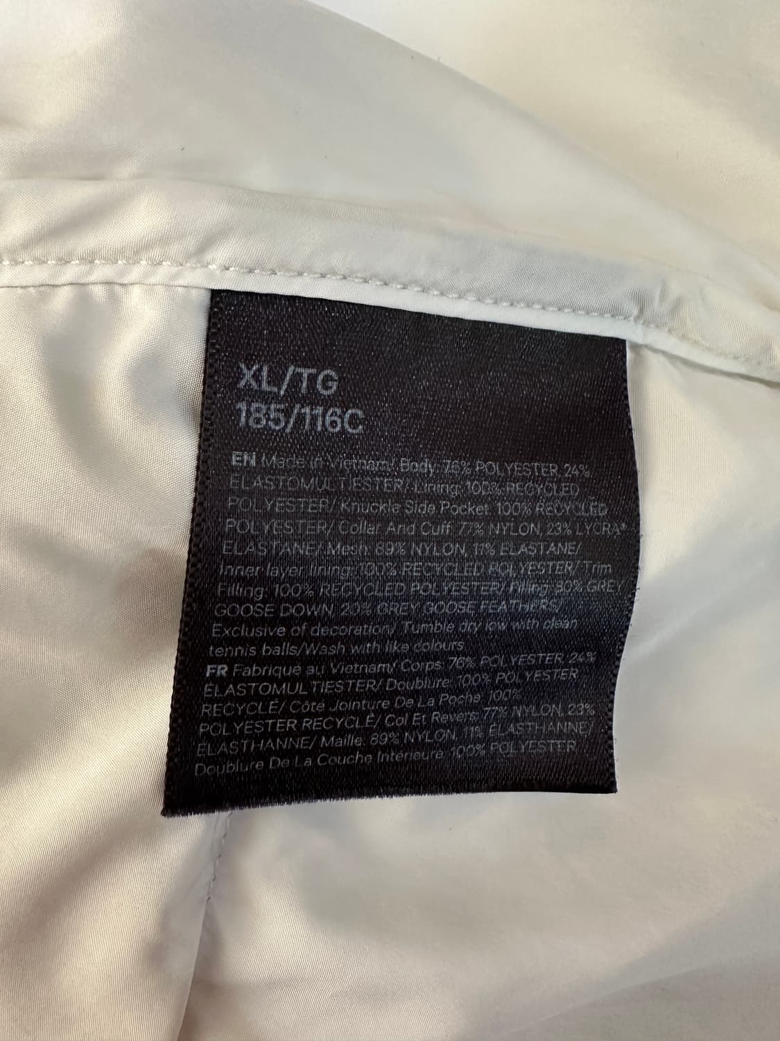 룰루레몬 원더퍼프 구스다운 거위털패딩 XL 상품이미지10