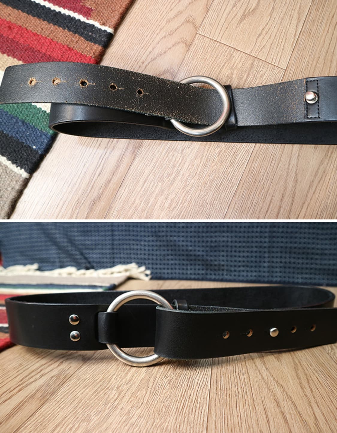 일본판 Yohji yamamoto 요지 야마모토 튼튼한 통가죽 벨트  
 상품이미지3