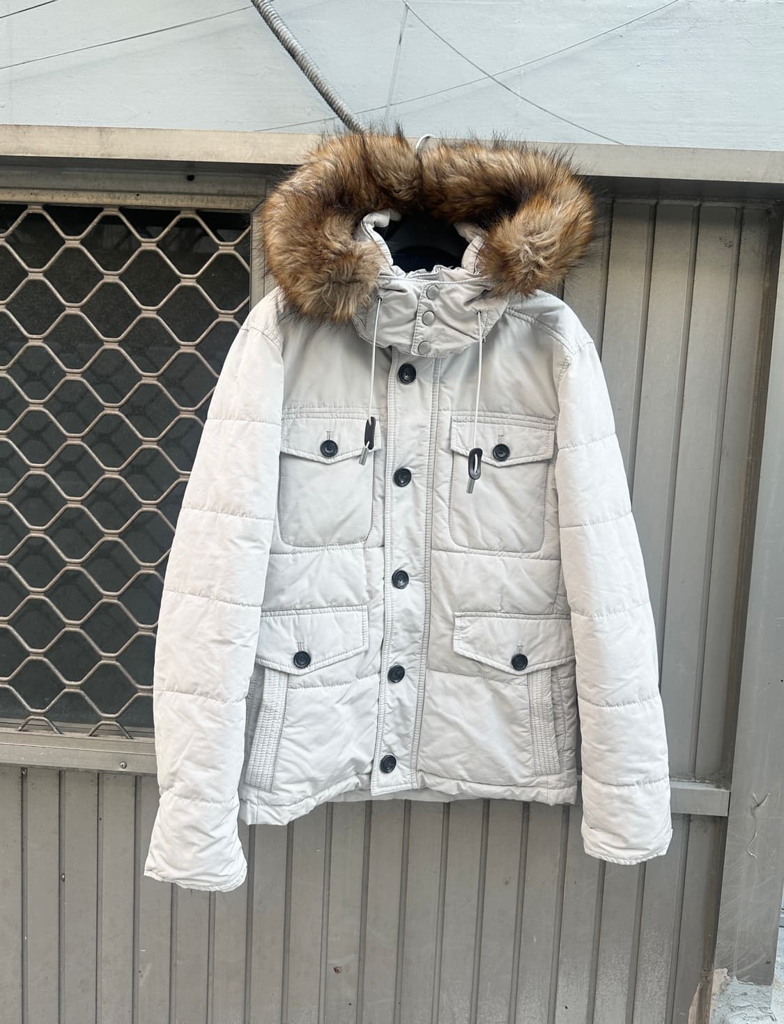 ZARA man fur puffer  상품이미지1