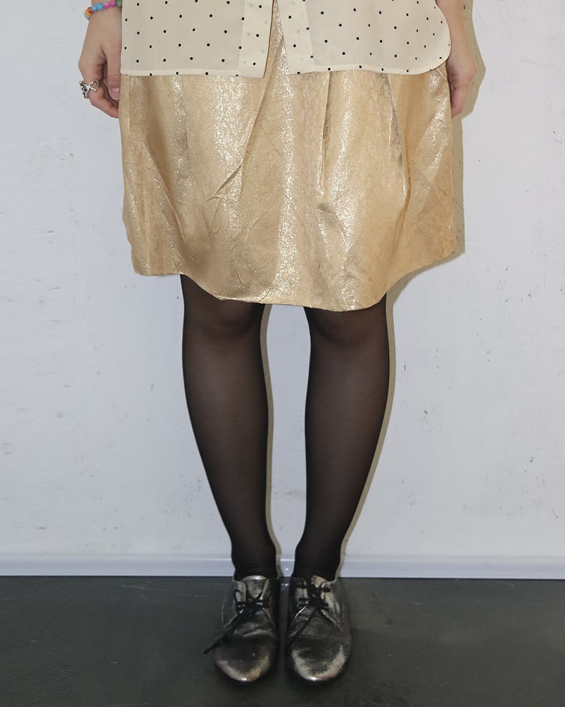 끌로에 by 피비 파일로 골드 펄 미디 스커트 상품이미지2