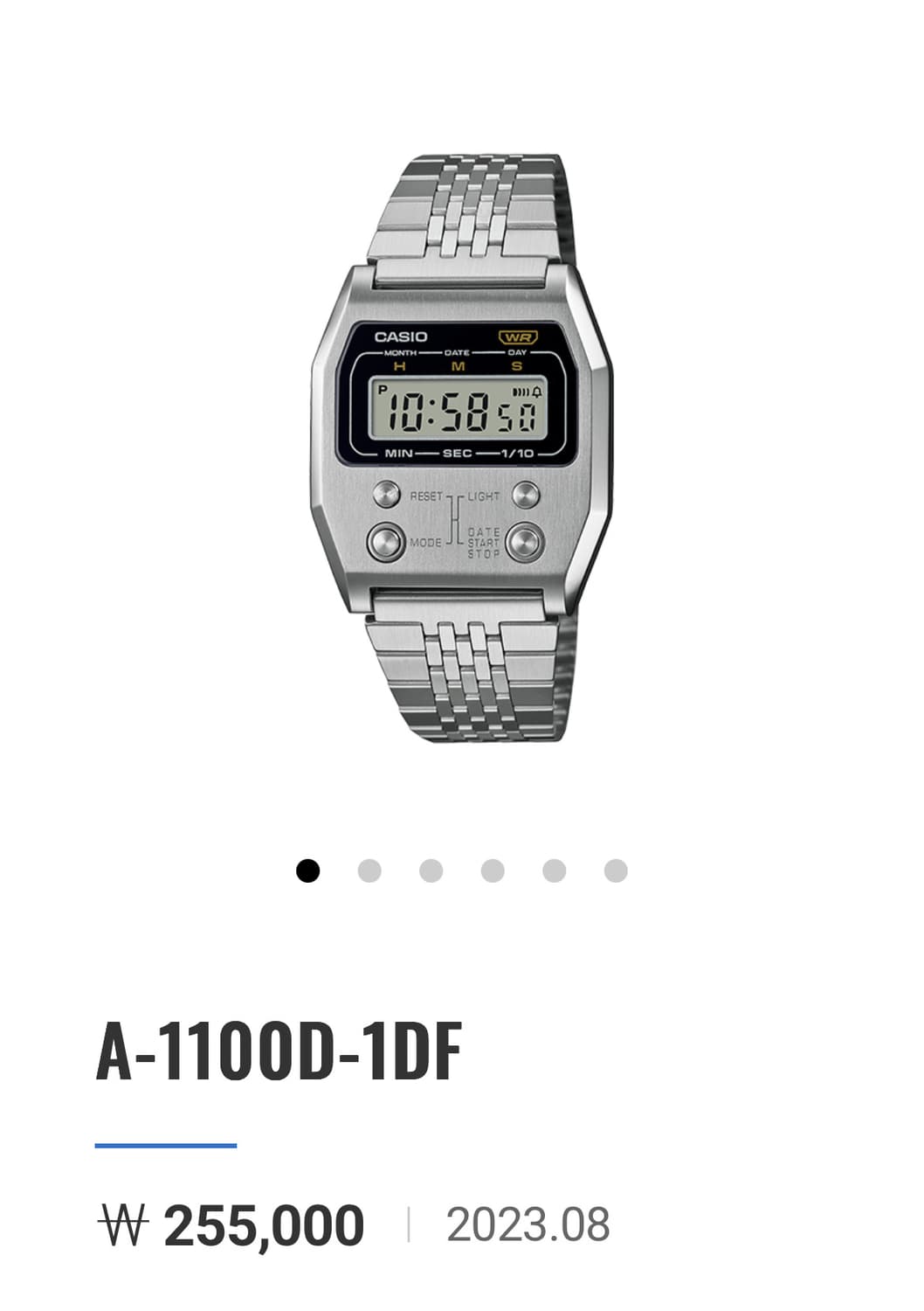 카시오 A-1100D-1DF 시계 상품이미지1