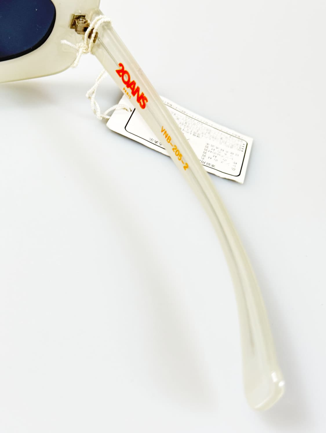 90s 일본제 20ANS 클리어 볼드 스퀘어 빈티지 선글라스 상품이미지7