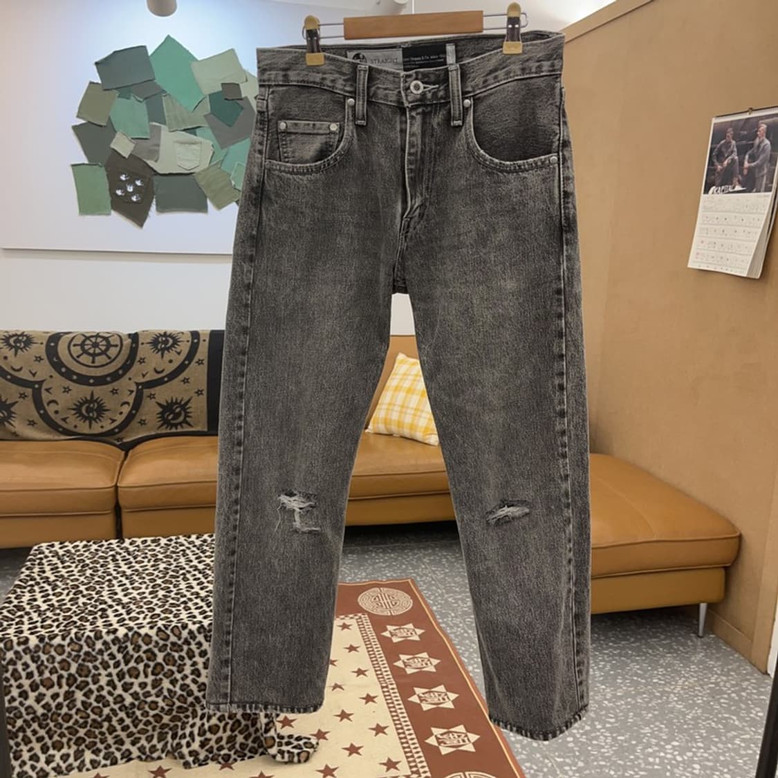 리바이스 실버탭 디스트로이드 흑청 데님팬츠 28인치 C08876 상품이미지3