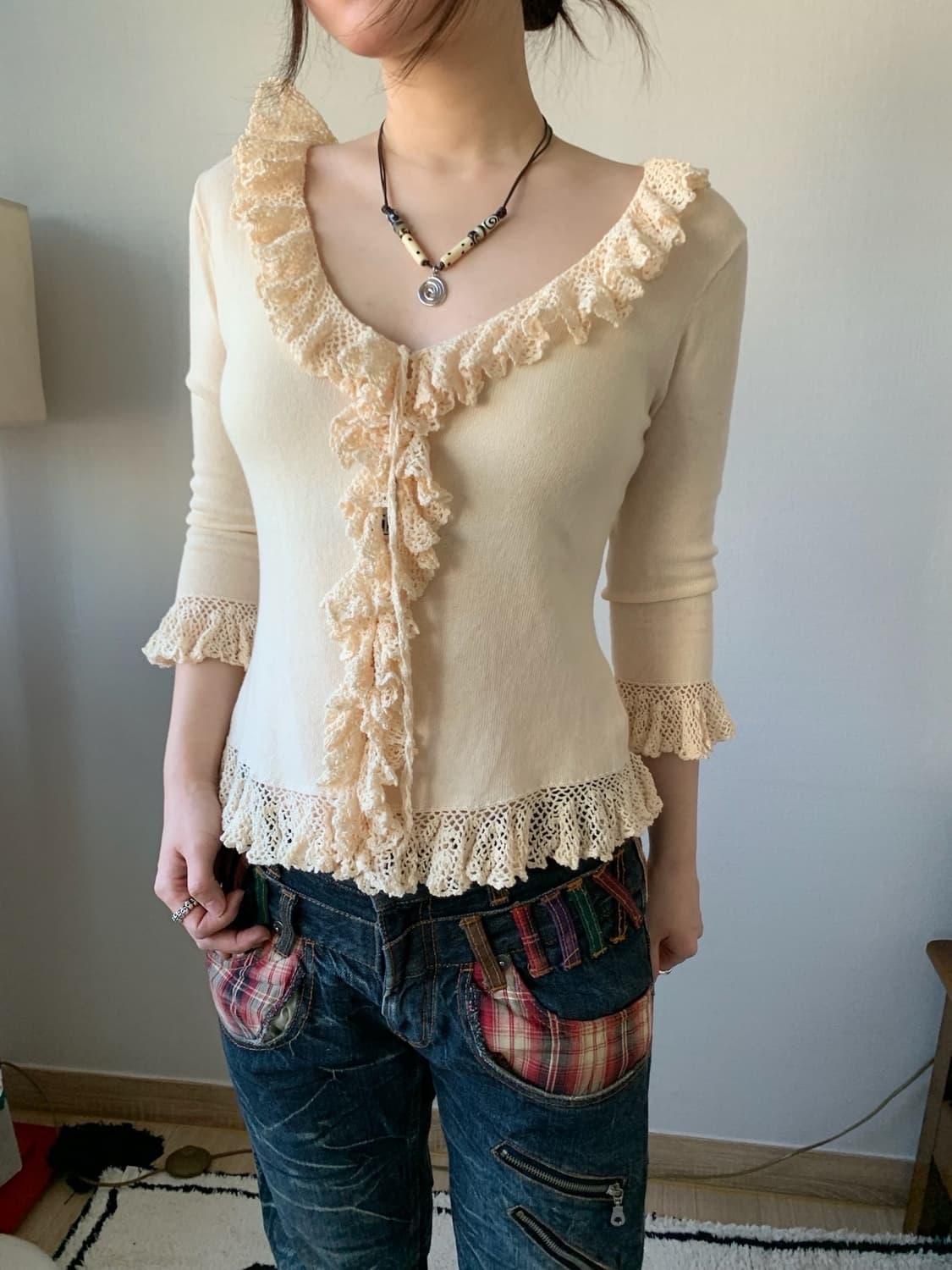 l’est rose frill top 상품이미지4